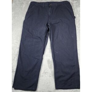 Carhartt‎ Pants Mens 44x32 Navy B11 Washed Duck Work Carpenter (Tag 46x32)